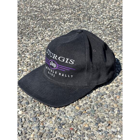 Sturgis 2001 motorcycle rally biker hat adjustable OSFA y2k - Picture 2 of 5